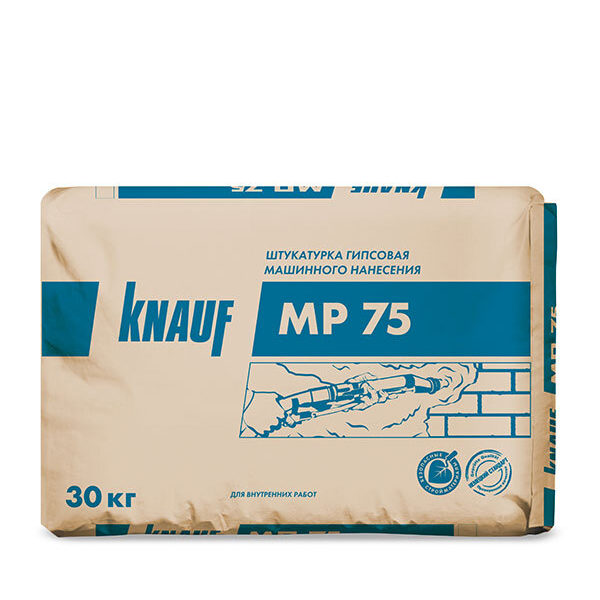 Штукатурка гипсовая Knauf МП-75 машинная 30 кг