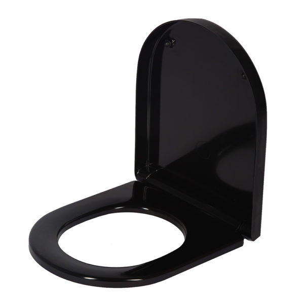 Сиденье для унитаза Berges Uno Black SO дюропласт с микролифтом (018153)